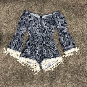 Off the Shoulder Romper